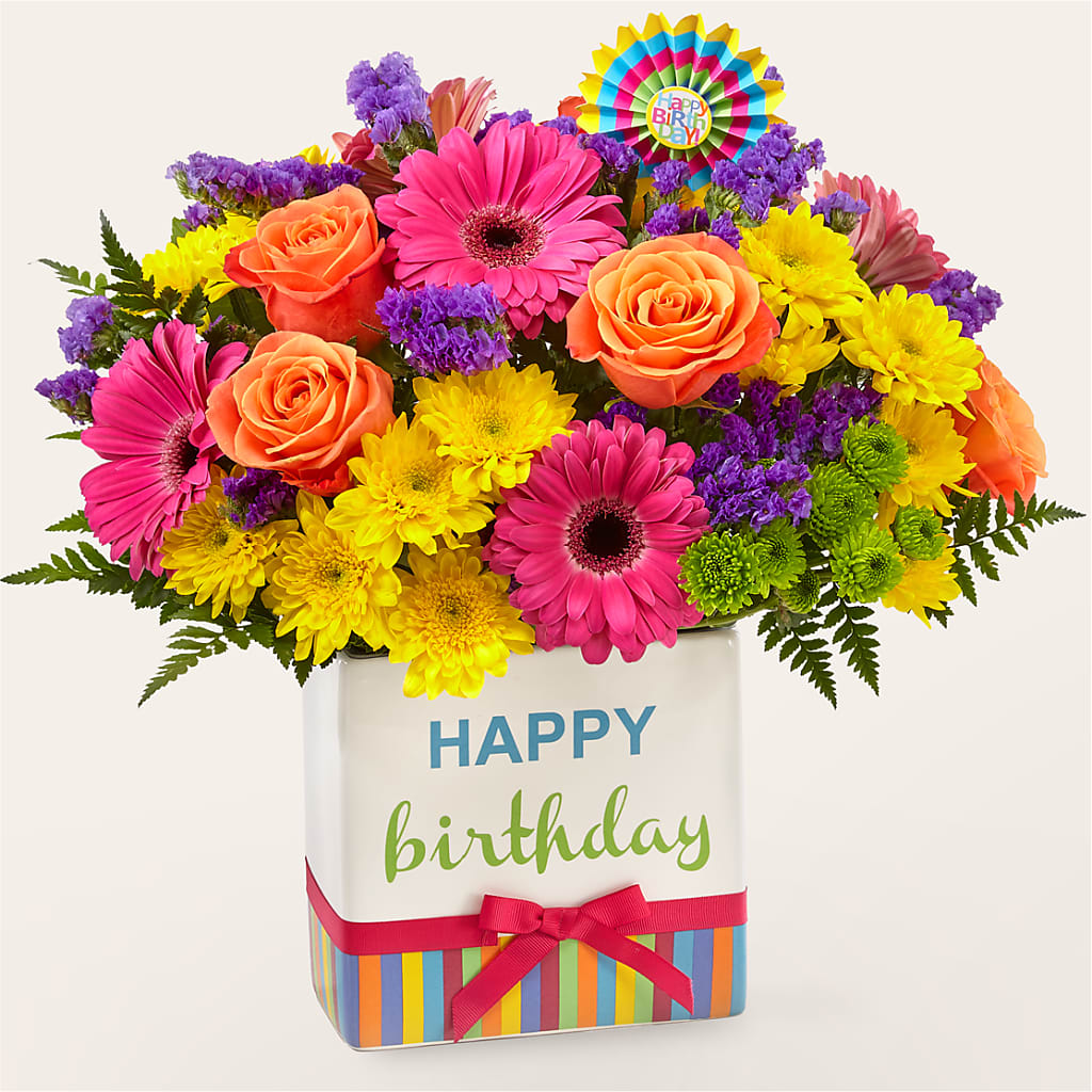 Birthday Brights Bouquet – Flowerland, Sioux City IA