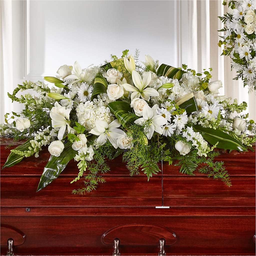 Abundance Casket Spray – Flowerland, Sioux City IA