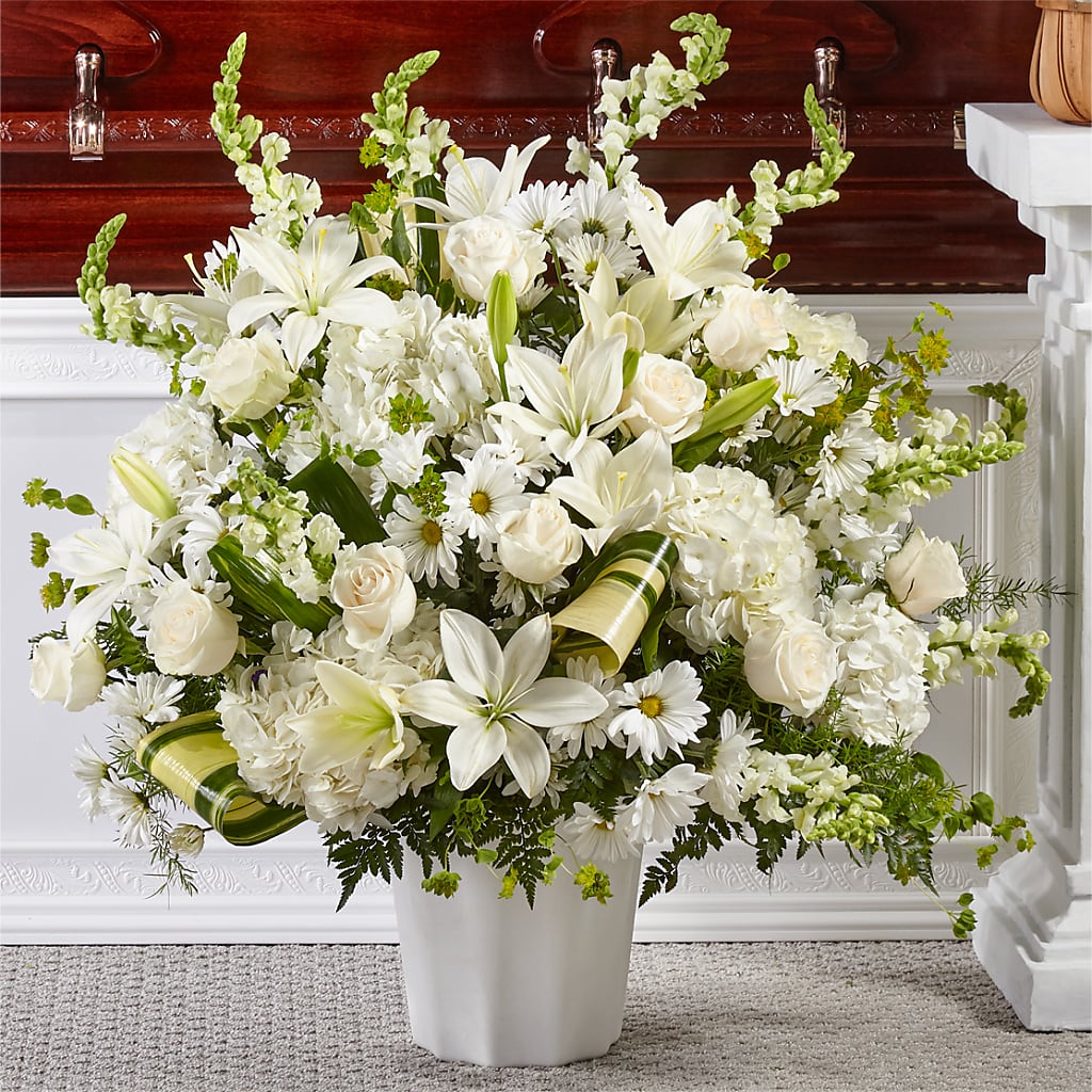 Thoughts of Tranquility Floor Basket – Flowerland, Sioux City IA