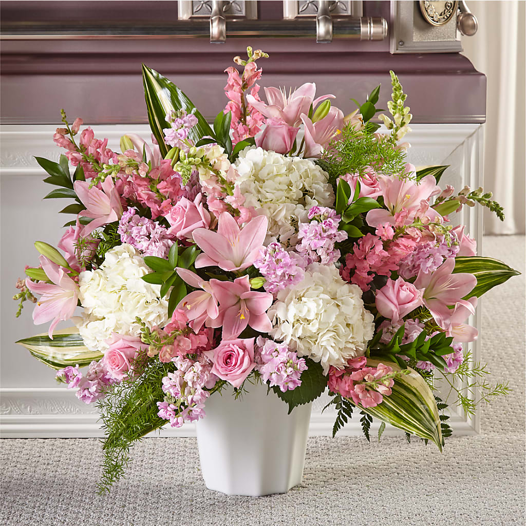 Simply Serene Floor Basket – Flowerland, Sioux City IA
