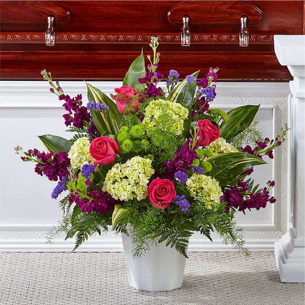 Beautiful Horizons Floor Basket – Flowerland, Sioux City IA