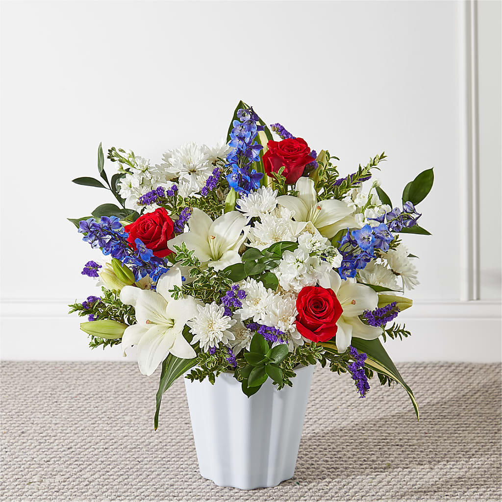 Consoled Floor Basket – Flowerland, Sioux City IA