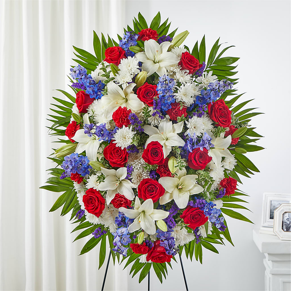 Cherished Service Standing Spray – Flowerland, Sioux City IA