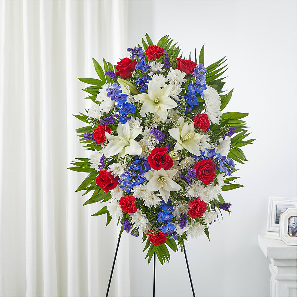 Cherished Service Standing Spray – Flowerland, Sioux City IA
