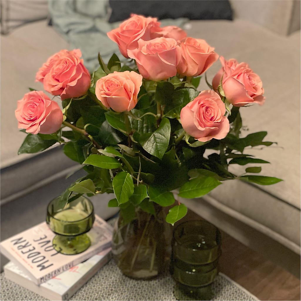 Long Stem Pink Rose Bouquet –  Flowerland, Sioux City IA