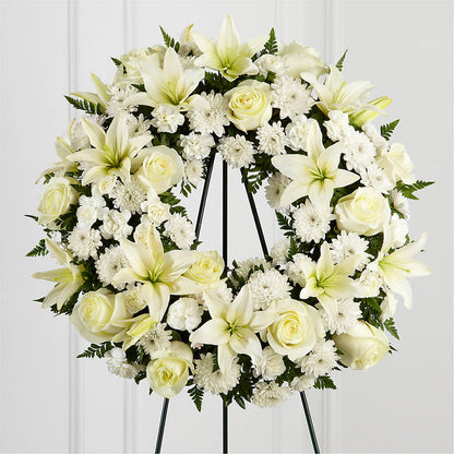Treasured Tribute Wreath –  Flowerland, Sioux City IA